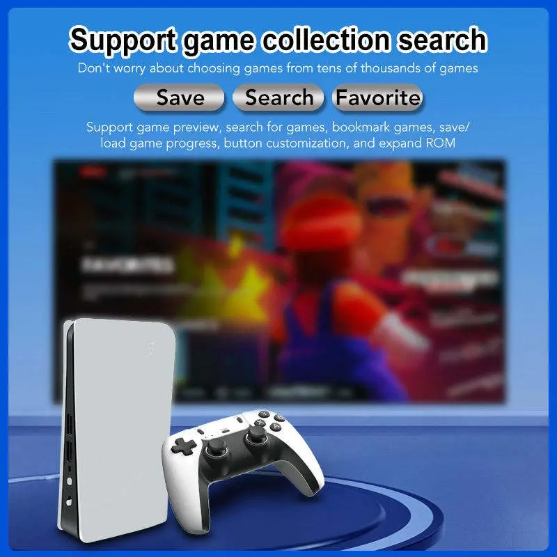 Picture of RS5 4K Game Console 40,000+ Games | 64GB Retro Gaming Stick with Dual Wireless Controllers