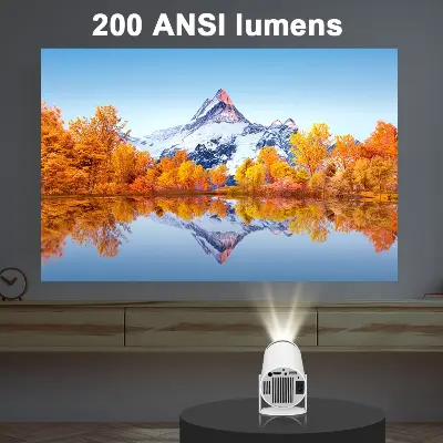 Picture of HY300PRO Android Smart Projector 4K Home Theatre WiFi Bluetooth portable Projector Price in Bangleadesh