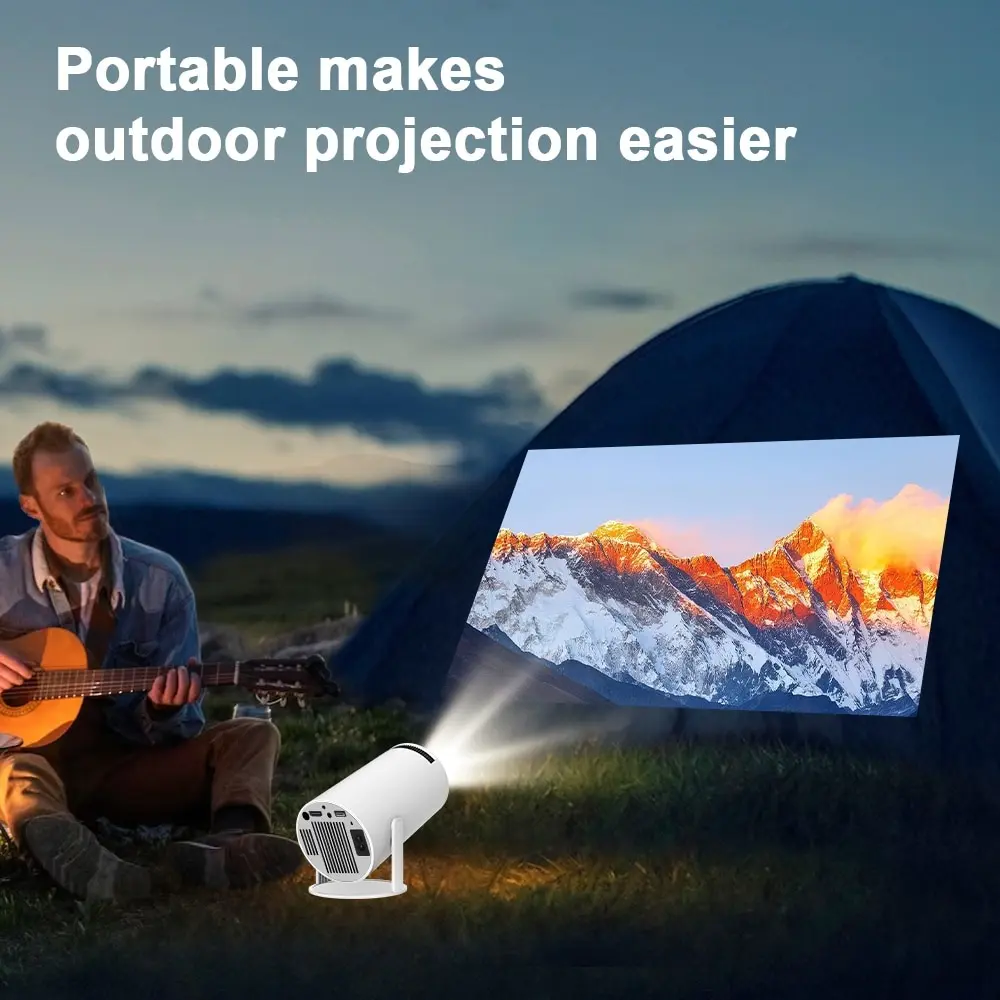 Picture of HY300PRO Android Smart Projector 4K Home Theatre WiFi Bluetooth portable Projector Price in Bangleadesh