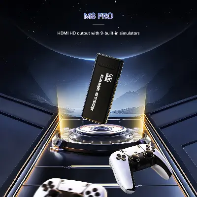 Picture of M8 Pro Game Stick 4K 20000+ Games HDMI HD Video Console 2.4G Wireless Controller For PS1/FC/GB/GBA Arcade Retro TV Game Console