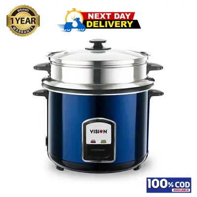 Picture of VISION Rice Cooker 3.0 Liter REL-50-05 SS Blue (Double Pot)