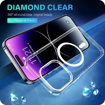 Picture of For iPhone Mgasafe Case IPhone Magnetic Case for 16 Pro Max, 16 pro , 16, 16 plus,15 Pro Max, 15 Plus, 15,14 Pro, 14 Pro Max, 14, 14 Plus, 13, 12, 11, XR, XS MAX, X for Apple iPhone Magsafe  13 Pro magsafe case