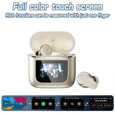 Picture of JBL Tour Copy TWS Display Earbuds - LCD Display Wireless Bluetooth TWS Earbuds-Bluetooth 5.4 Wireless Earbuds ANC & ENC 30 Hours battery backup 6 microphone with free case