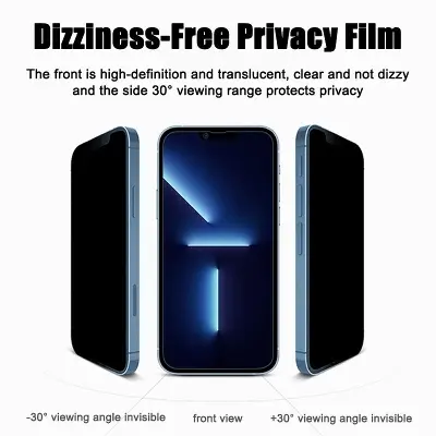 Picture of 9H Privacy Screen Protector for iPhone 14 Pro,14 Pro Max, 14 Plus,14, 13 Pro, 13 Pro Max, 13 Mini,12 Pro, 12 Pro Max, 12 Pro,12 Mini, 11 Pro, 11 Pro MAX Tempered Glass For iPhone Screen Protector