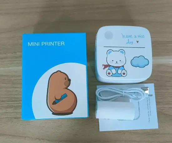 Picture of Pix Mini Printer Bluetooth Wireless Mobile Portable Printer Thermal Printer Photo Label Sticker Note Printer Mobile Thermal Printer Rechargeable Mini Printer, Label Stickers Printer