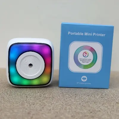 Picture of Pix Mini Printer Bluetooth Wireless Mobile Portable Printer Thermal Printer Photo Label Sticker Note Printer Mobile Thermal Printer Rechargeable Mini Printer, Label Stickers Printer