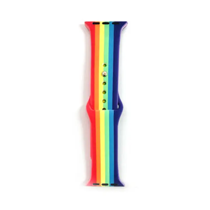 Picture of For Apple Watch Silicone Strap band 49mm 45mm 44mm 42mm Sports Bracelet belt Correa Applicable Watch 7/6/5/4/3/2/1/1/SE Apple Watch Silicon Belt Strap