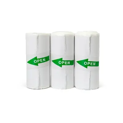 Picture of Pix 5 Rools / 5 pcs Sticker Paper Rolls for Thermal Printing 57x30mm Mini Thermal Printer Self-adhesive Thermal Sticker Printing Paper PAPERANG P1/P2 Mini Photo Printer Thermal Paper for Label Printer Waterproof Oil-proof Sticky Paper Roll