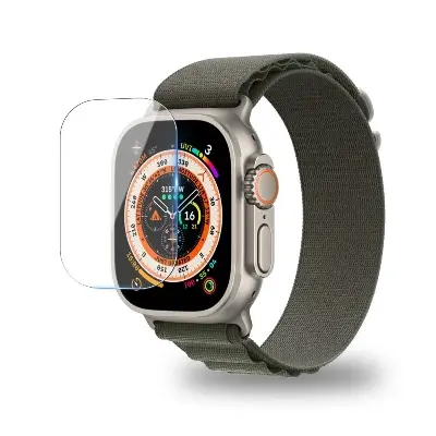 Picture of For Original Apple Watch Ultra Screen Protector 49mm Film Screen Protector For watch ultra Tempered Glass/ Pmma/ Poly (Optional ) for Apple Watch Ultra 49mm Coverage Screen Protector
