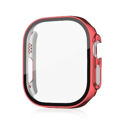 Picture of For Apple Watch Ultra 49mm Case Screen Protector Protective Cover for iWatch Ultra 8 49mm PC Screen Protector Bumper Tempered Glass+Cover for Apple Watch Case Ultra 49mm