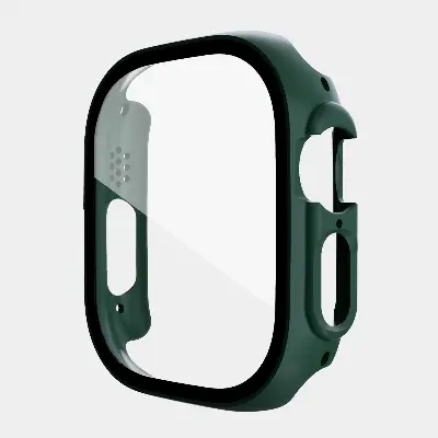 Picture of Pix Apple Watch Ultra 49mm Case Apple Watch Ultra Hard Clear Screen Protector Cover Full Case with Glass Screen Protector IWATCH Series 8 Pro Ultra Watch Case