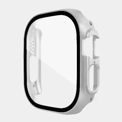 Picture of Pix Apple Watch Ultra 49mm Case Apple Watch Ultra Hard Clear Screen Protector Cover Full Case with Glass Screen Protector IWATCH Series 8 Pro Ultra Watch Case