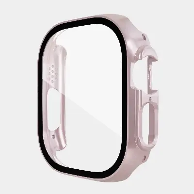 Picture of Pix Apple Watch Ultra 49mm Case Apple Watch Ultra Hard Clear Screen Protector Cover Full Case with Glass Screen Protector IWATCH Series 8 Pro Ultra Watch Case