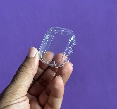 Picture of Pix Apple Watch Ultra 49mm Case Apple Watch Ultra Hard Clear Screen Protector Cover Full Case with Glass Screen Protector IWATCH Series 8 Pro Ultra Watch Case