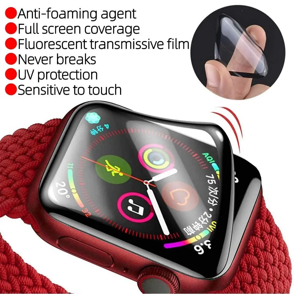 Picture of Pix Apple Watch Screen Protector 45mm PMMA Screen Protector 45mm Hydrogel Poly for Apple Watch 45mm Screen Protector