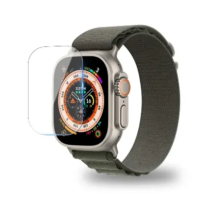 Picture of 49mm Glass Screen Protector Full Protective Film, Apple Watch Ultra 49mm Screen Protector Soft Glass and PMMA Poly Screen Protector for Apple Watch Ultra