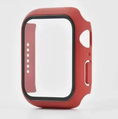 Picture of For Apple Watch 44mm Case + Tempered Glass for watch series 4/5/6 , Screen Protector Coverage Bumper Case for Apple Watch Series 4,5,6 44mm