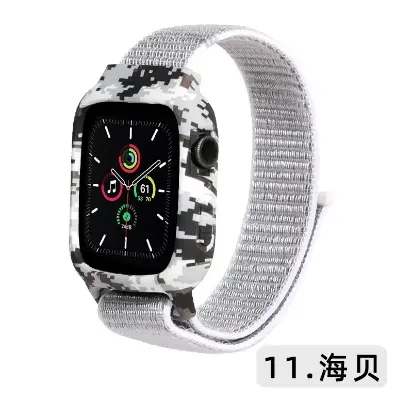 Picture of For Apple Watch Rubber Case and Strap integrated 44/45mm strap for series 4/5/6/7/8  Case Belt  Apple Watch Case and Strap