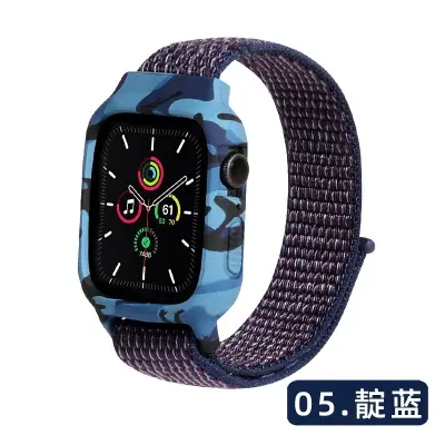 Picture of For Apple Watch Rubber Case and Strap integrated 44/45mm strap for series 4/5/6/7/8  Case Belt  Apple Watch Case and Strap