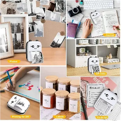 Picture of 57mm*30mm Thermal Printer Paper For Mini Portable Printer - Sticker Paper Roll / Normal color Roll /Thermal Paper/ Semi Transparent Print Paper/Pink Powder Paper etc (Optional)