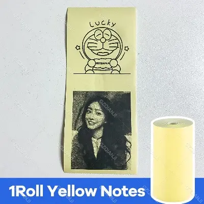 Picture of 57mm*30mm Thermal Printer Paper For Mini Portable Printer - Sticker Paper Roll / Normal color Roll /Thermal Paper/ Semi Transparent Print Paper/Pink Powder Paper etc (Optional)