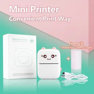Picture of PIX Mini Printer Machine Wireless Portable Thermal POS Pocket Mobile Printer Short Hand Printer Papering Mini Thermal Bluetooth Pocket