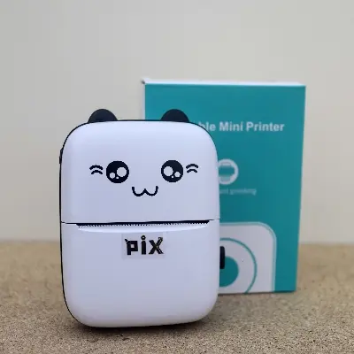 Picture of PIX Mini Printer Machine Wireless Portable Thermal POS Pocket Mobile Printer Short Hand Printer Papering Mini Thermal Bluetooth Pocket