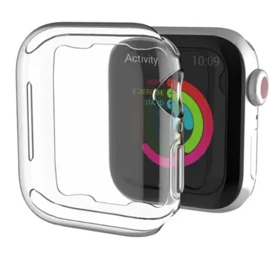 Picture of Apple Watch Soft Case with Screen Protector -40 mm/41mm/42mm/44mm/45 for Watch S1/2/3/4/5/6/7/8 for soft TPU transparent cover