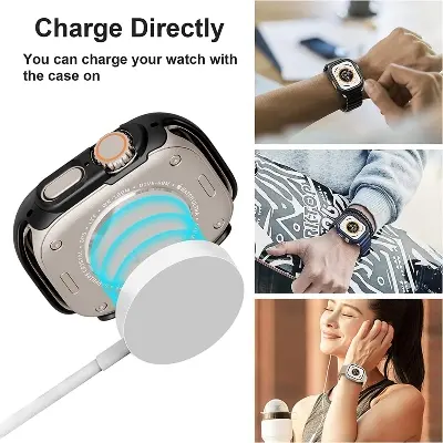 Picture of Apple Watch Soft Case with Screen Protector -40 mm/41mm/42mm/44mm/45 for Watch S1/2/3/4/5/6/7/8 for soft TPU transparent cover