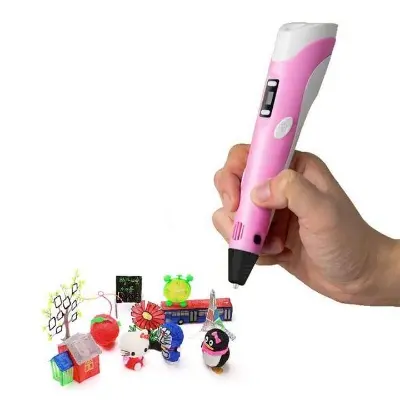 Picture of Pix 3D Art Printing Printer Pen-3D Pen Automatic Feeding 3 Piece color Filament Refill -5 V Mini 3D Printer Machine, attractive gifts for kids
