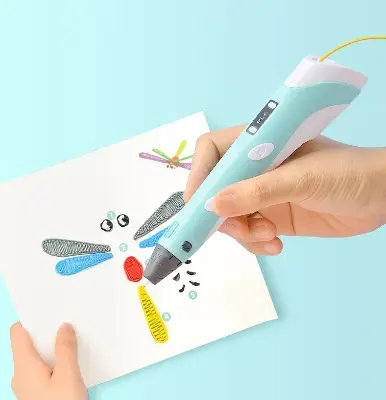 Picture of Pix 3D Art Printing Printer Pen-3D Pen Automatic Feeding 3 Piece color Filament Refill -5 V Mini 3D Printer Machine, attractive gifts for kids