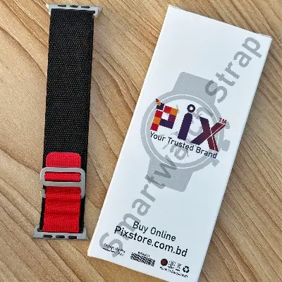 Picture of Apple Watch Strap Belt Nylon Strip Apple Alpine Metal lock Band For 49/45/44/42mm Customize Apple Watch with Stylish nylon belt strap for apple loop