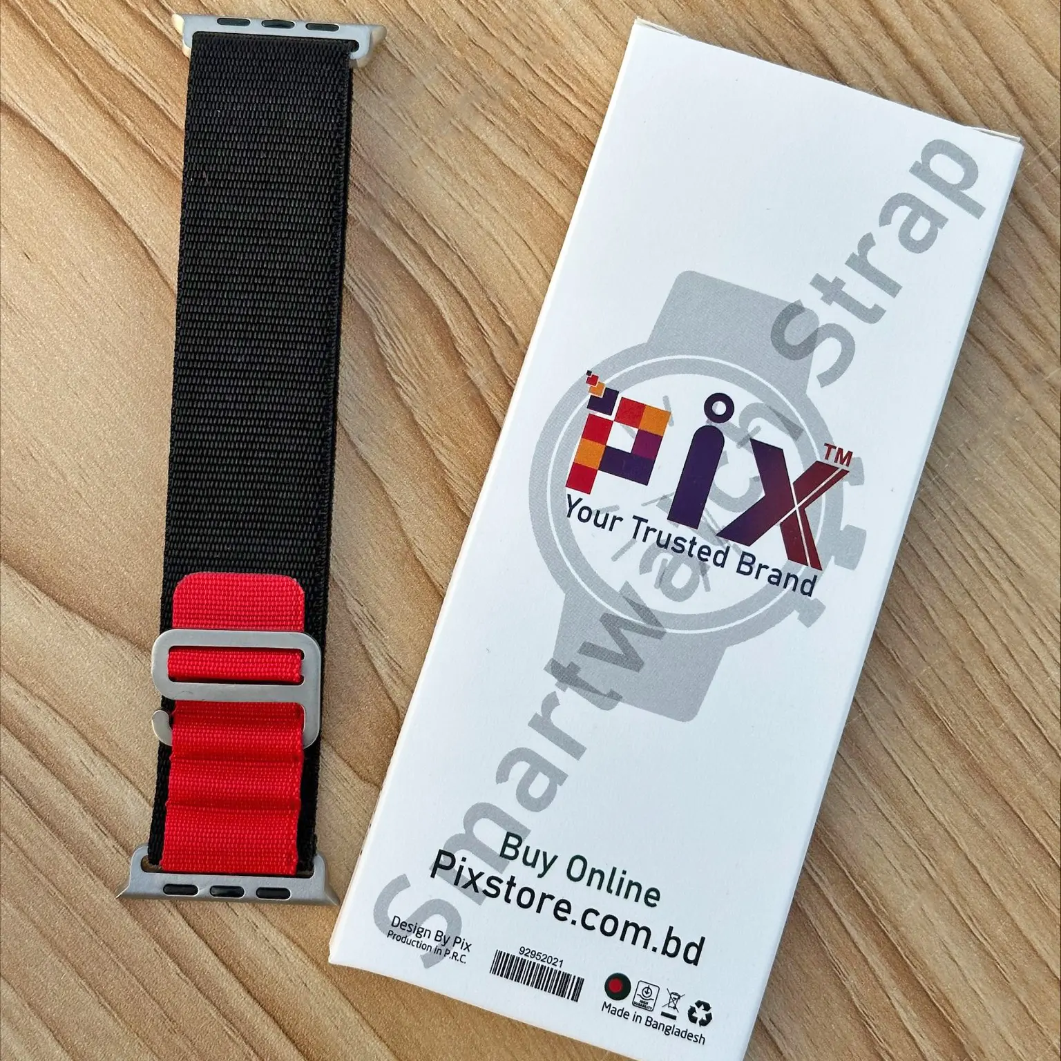 Picture of Apple Watch Strap Belt Nylon Strip Apple Alpine Metal lock Band For 49/45/44/42mm Customize Apple Watch with Stylish nylon belt strap for apple loop