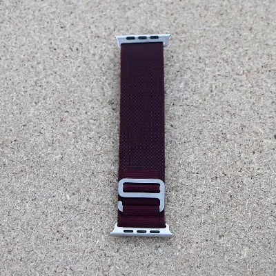 Picture of Apple Watch Strap Belt Nylon Strip Apple Alpine Metal lock Band For 49/45/44/42mm Customize Apple Watch with Stylish nylon belt strap for apple loop