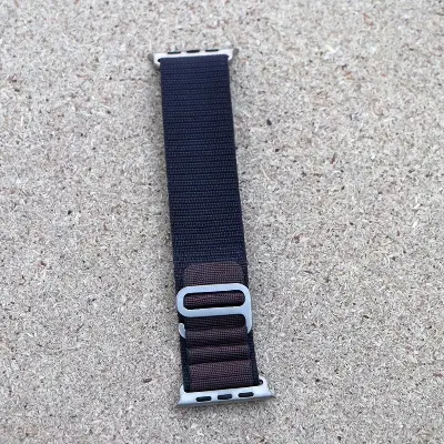 Picture of Apple Watch Strap Belt Nylon Strip Apple Alpine Metal lock Band For 49/45/44/42mm Customize Apple Watch with Stylish nylon belt strap for apple loop