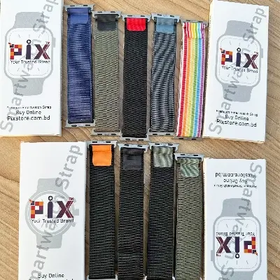 Picture of Apple Watch Strap Belt Nylon Strip Apple Alpine Metal lock Band For 49/45/44/42mm Customize Apple Watch with Stylish nylon belt strap for apple loop
