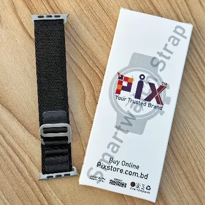 Picture of Apple Watch Strap Belt Nylon Strip Apple Alpine Metal lock Band For 49/45/44/42mm Customize Apple Watch with Stylish nylon belt strap for apple loop