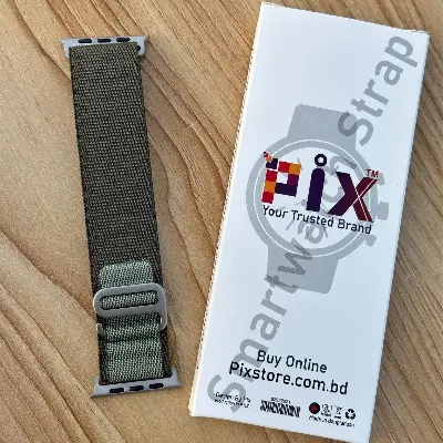 Picture of Apple Watch Strap Belt Nylon Strip Apple Alpine Metal lock Band For 49/45/44/42mm Customize Apple Watch with Stylish nylon belt strap for apple loop