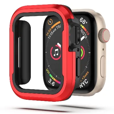 Picture of For Apple Watch Ultra Series 8, 49 mm Dual Layer Aluminum Alloy Soft Tpu Shockproof Watch Protection Bumper Case