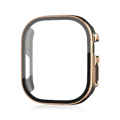 Picture of For Apple Watch Case Dual Color Tempered Glass Screen Protector + Watch Case For Apple Watch Series 4/5/6-44mm/45mm/49mm Primium Quality PC Case for Apple Watch