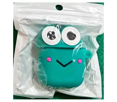 Picture of For Apple AirPods 2 Cute Cartoon Soft Silicone Skin Case Cover - Airpods 2 Case cover, Apple Airpods 2 earphone cover with  metal hook - Cute Case for Airpods  2