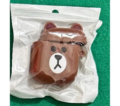 Picture of For Apple AirPods 2 Cute Cartoon Soft Silicone Skin Case Cover - Airpods 2 Case cover, Apple Airpods 2 earphone cover with  metal hook - Cute Case for Airpods  2