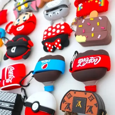 Picture of Airpod Pro Marvel Character Super Man, Spiderman, Venom, Groot, Super mario airpod pro 2 case Wireless Bluetooth Headset Silicon protective artificial cartoon cover case (only cover)