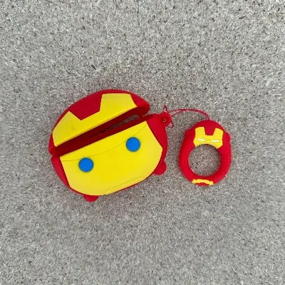 Picture of Airpod Pro Marvel Character Super Man, Spiderman, Venom, Groot, Super mario airpod pro 2 case Wireless Bluetooth Headset Silicon protective artificial cartoon cover case (only cover)