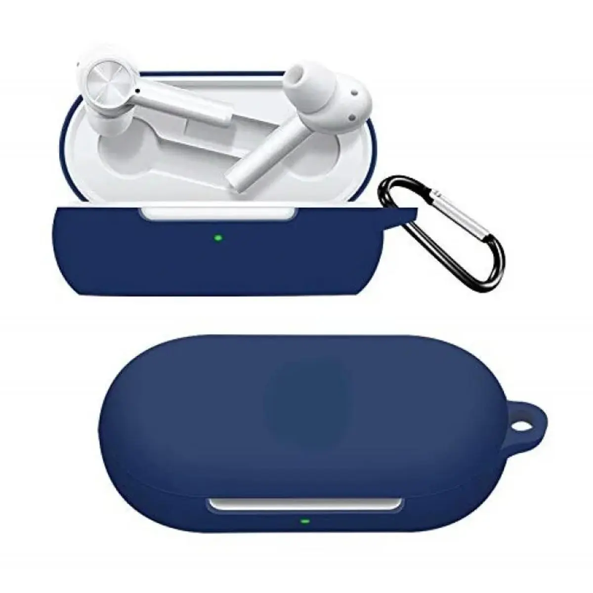 Picture of OnePlus Buds Z Soft Silicone Headphones Case-Soft and Flexible, Scratch / Shock Resistant Silicone Cover with Hook For OnePlus Buds Z