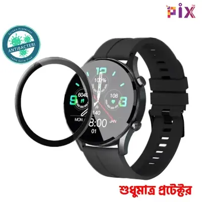 Picture of Pix Kieslect K11/KR/KR Pro Smart Watch Full Coverage Screen Protector-Premium Quality PMMA Full Screen Protector For Kieslect K11/KR/KR Pro Watch