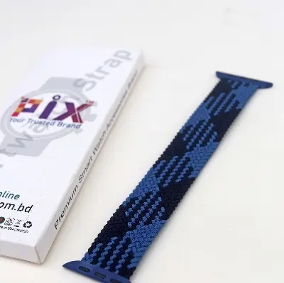 Picture of Pix Apple Watch New Color Braid Solo Loop Nylon Elastic Strap for 42/44/45/49mm-Official Colorful Braided Nylon Elastic Solo Loop Replacement Band For Apple Watch