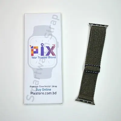 Picture of Pix Apple Watch New Color Braid Solo Loop Nylon Elastic Strap for 42/44/45/49mm-Official Colorful Braided Nylon Elastic Solo Loop Replacement Band For Apple Watch