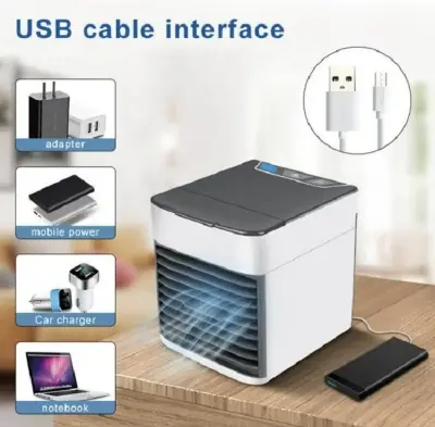 Picture of Mini Air cooler ultra cooling technology 2x Powerful Fan,Mini Ac and Air cooler For Office Mini Room And Car.