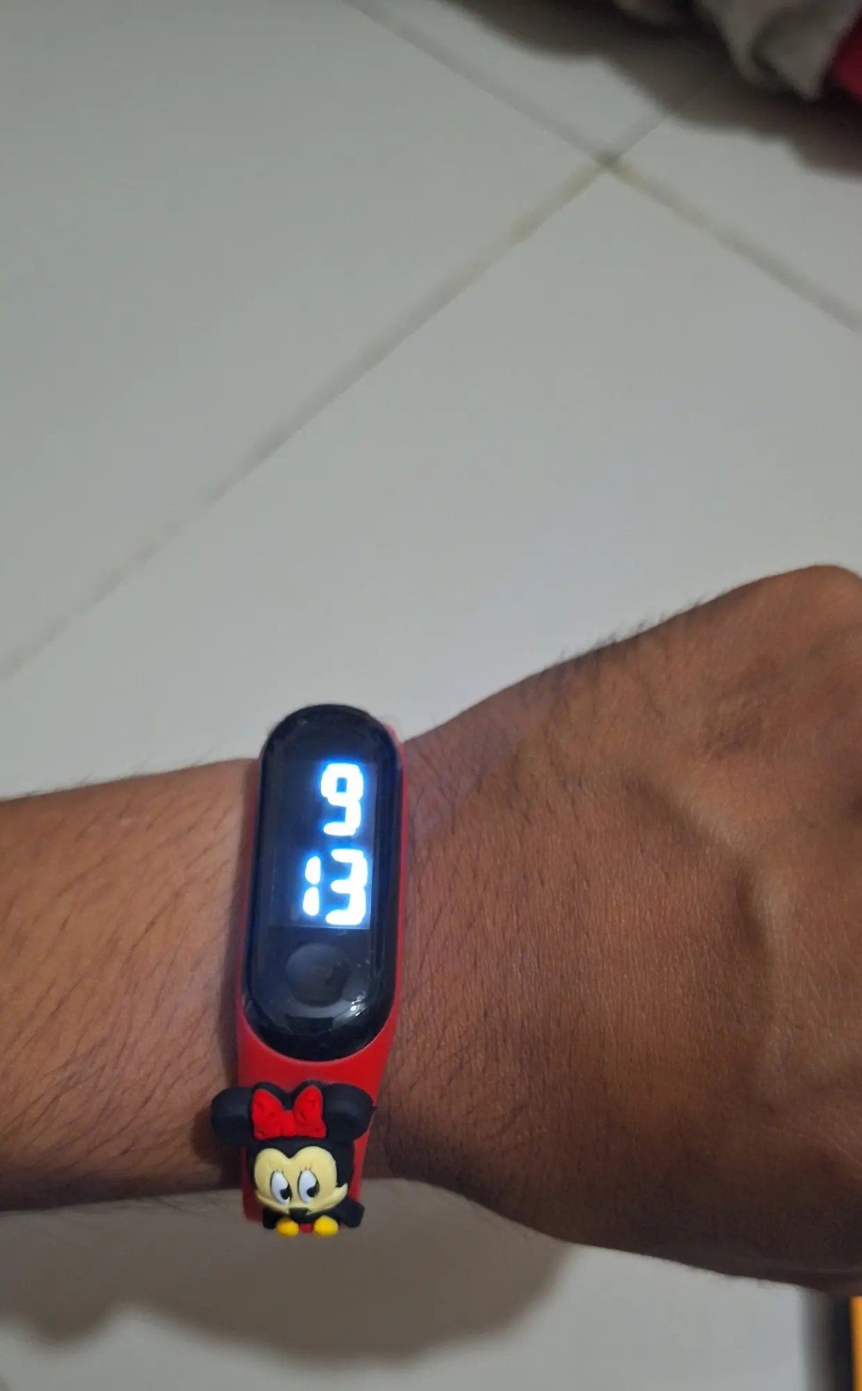 Picture of Kids Digital Super Hero and Heroine Cartoon Character Waterproof LED Top Ten Watches for Boys and Girls